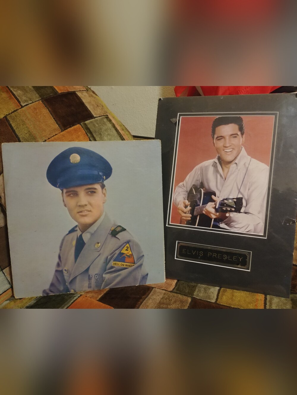 Elvis Presley LP And Picture Collectible